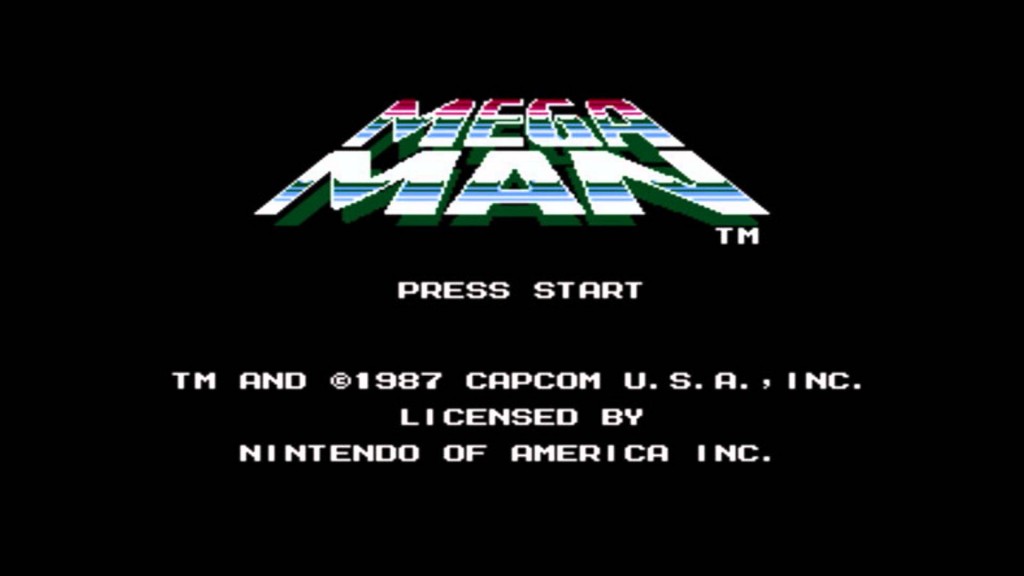 Mega Man Start Screen